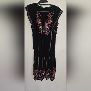 Parker Casual Black and Pink Sleeveless Sundress